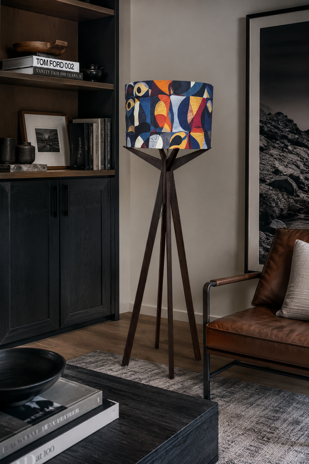 Elk Floor Lamp & Masquerade Lamp Shade