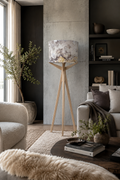 Elk Floor Lamp & Agate Lamp Shade