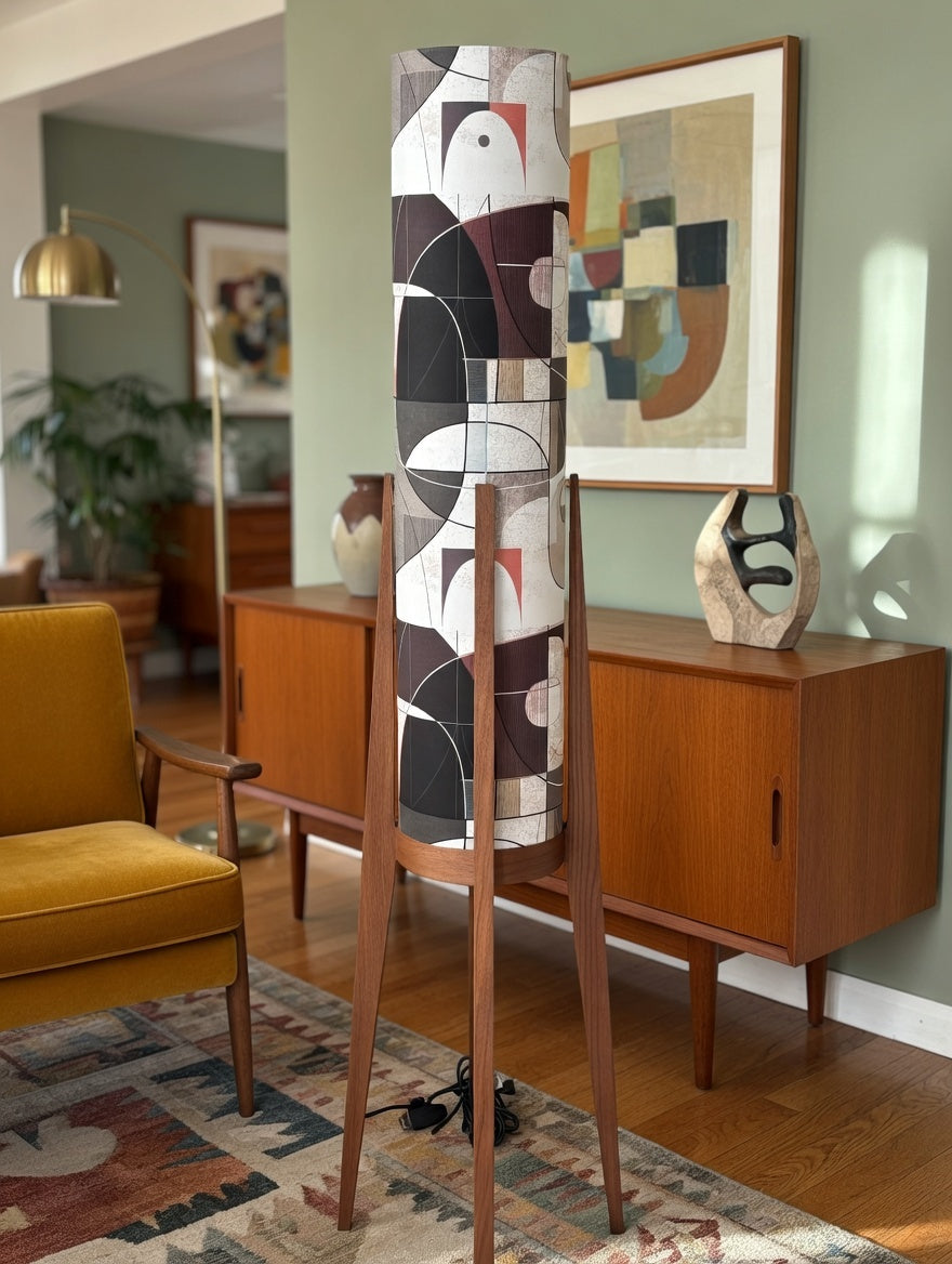 Doe Floor Lamp & Mid Century Lamp Shade