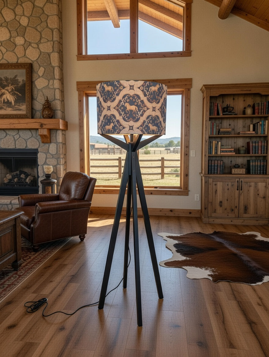Elk Floor Lamp & Masters Lamp Shade