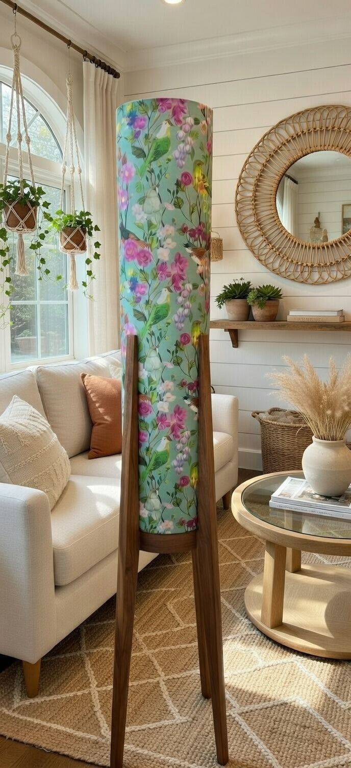 Doe Lamp Base & Song Birds Lamp Shade