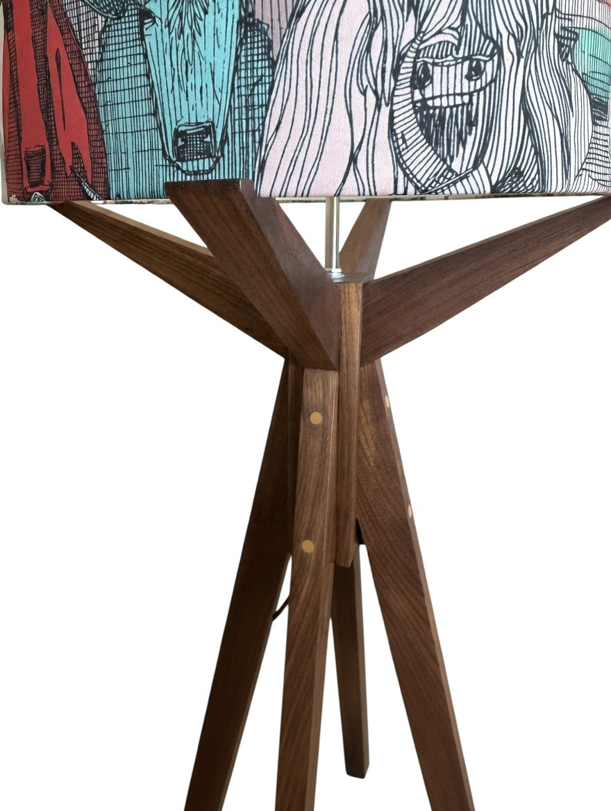 Elk Floor Lamp & Cartoon Cattle Lamp Shade