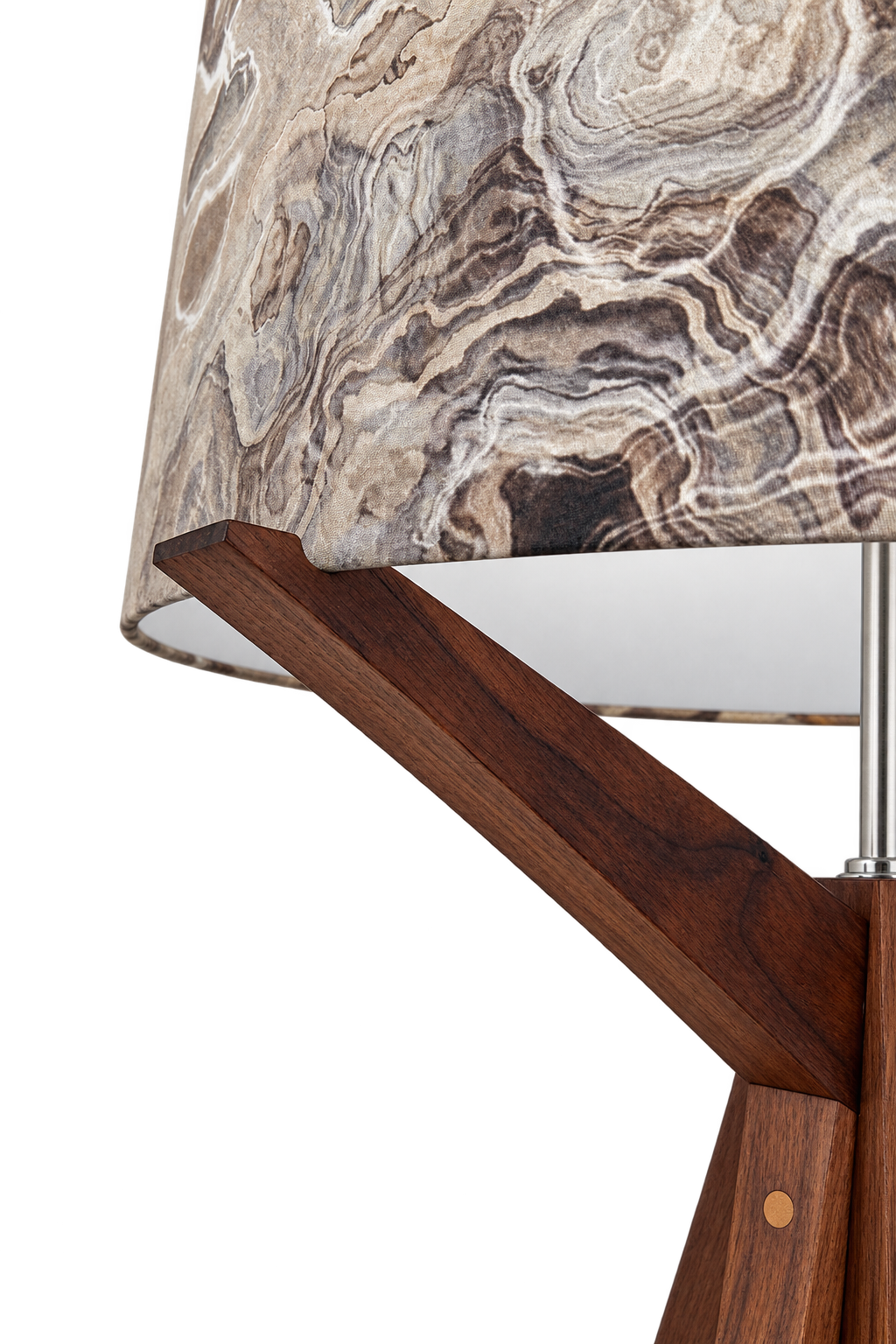 Elk Floor Lamp & Agate Lamp Shade