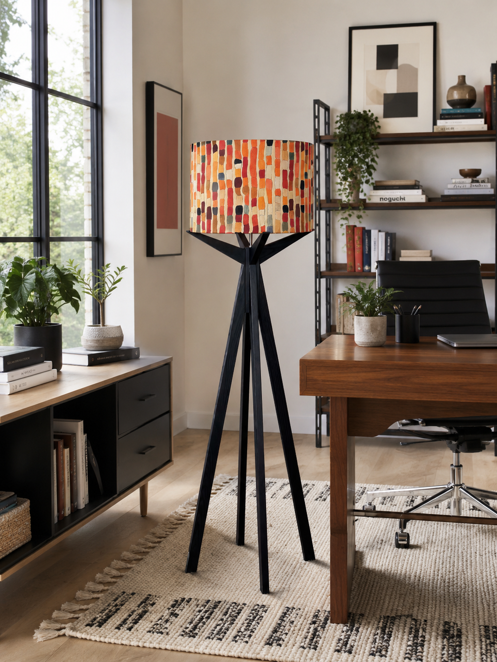 Elk Floor Lamp & Mosaic Lamp Shade