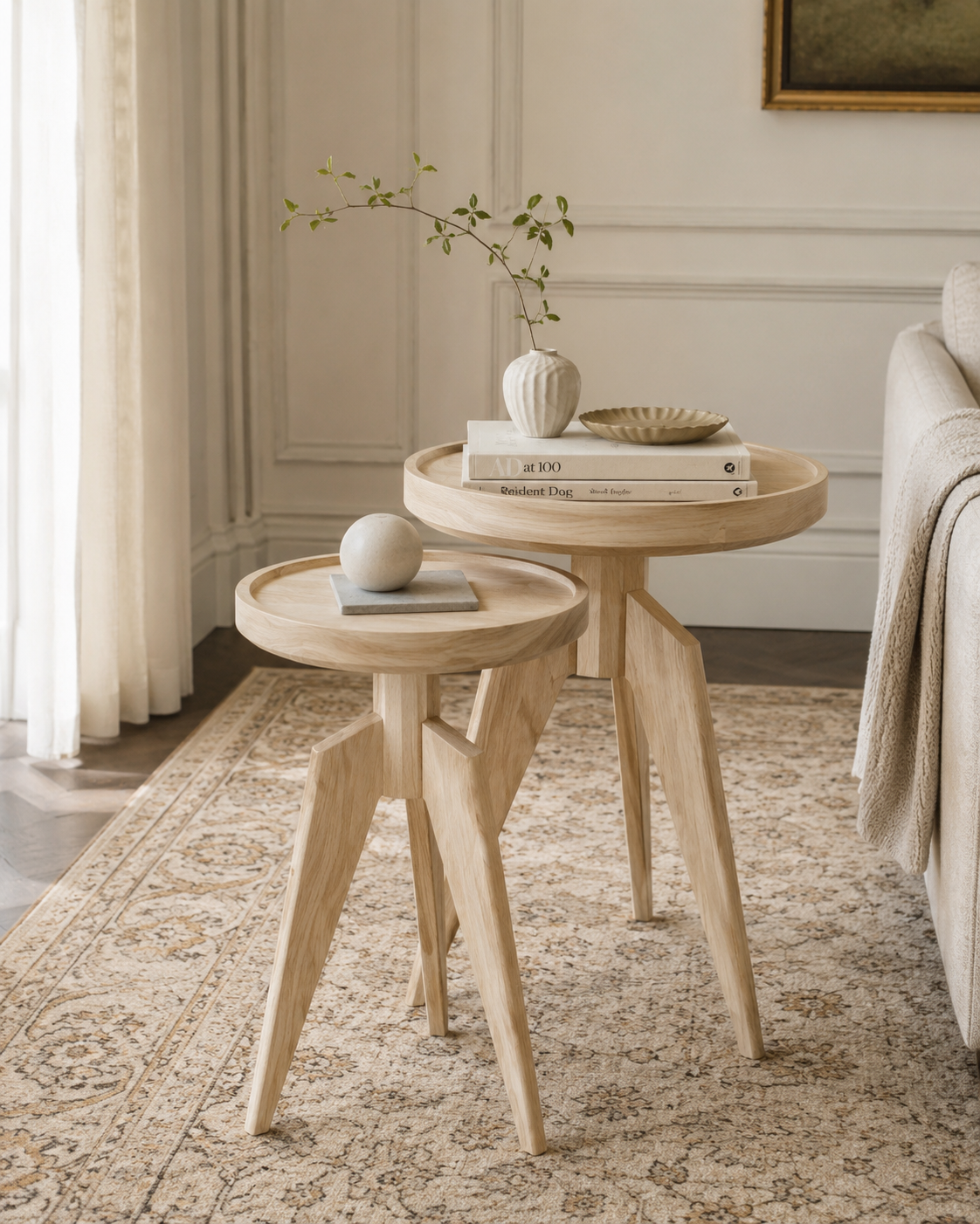 The Colt Accent Table in Ash Natural
