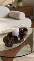 Cumulus Wood & Genuine Cowhide Table Runner - 10