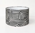 Black & Tan Maze Lamp Shade