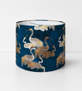 Sapphire Cranes Lamp Shade