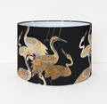 Black & Gold Cranes Lamp Shade
