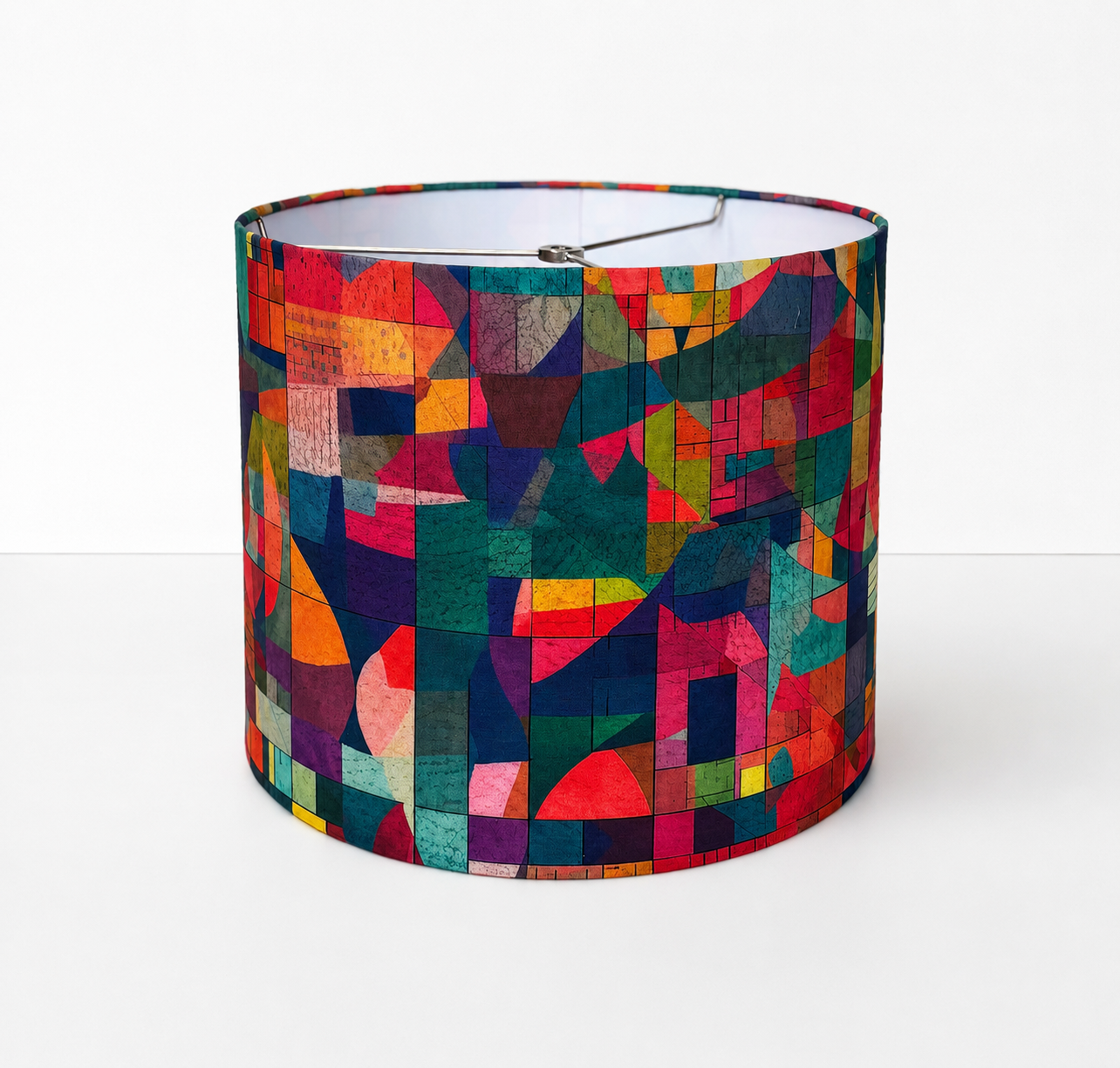Jewel Tone Abstract Lamp Shade