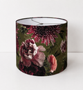 Moody Green & Plum Floral Lamp Shade