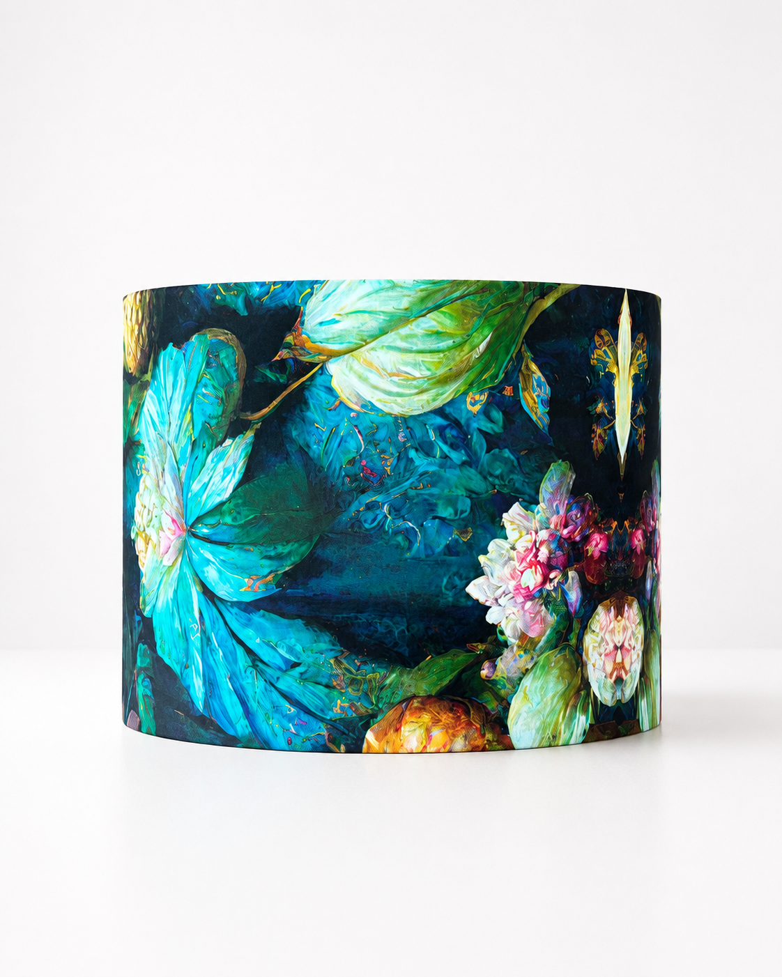 Big Blue Flowers Lamp Shade