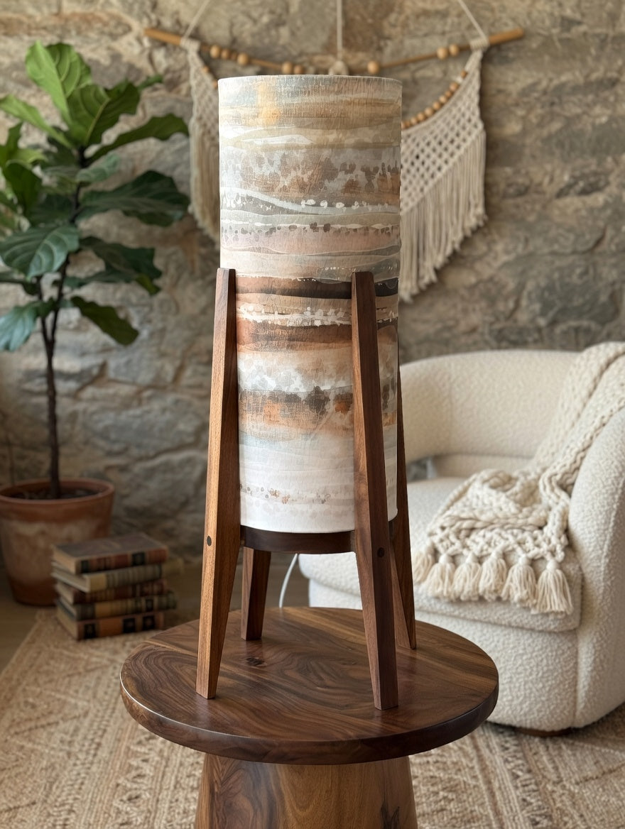 Fawn Table Lamp & Marble Lamp Shade